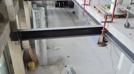 Renforcement plancher pour création d'une coursive Renforcement plancher pour création d'une coursive