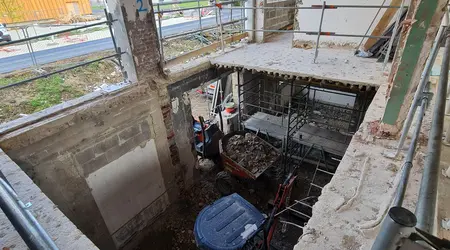 Construction d'une cage d'escalier en réhabilitation - CSN Houlgate Construction d'une cage d'escalier en réhabilitation - CSN Houlgate