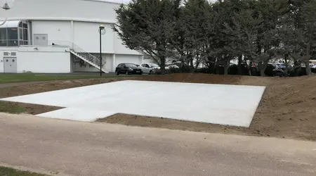 Dalle BA pour création d'une plateforme fitness en plein-air - Ouistreham Dalle BA pour création d'une plateforme fitness en plein-air - Ouistreham