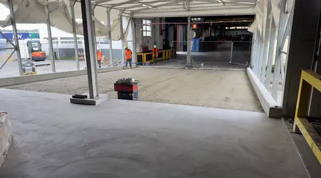 Création d'une rampe pour connecter deux bâtiments industriels Création d'une rampe pour connecter deux bâtiments industriels